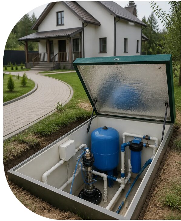 Автономное водоснабжение дома в Озёрске от 152130 р. | АПаруса-Озр